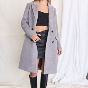 Forever 21 Gray Trench Coat